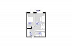 Nowe mieszkanie A.03.19 H-2 45.49 m2